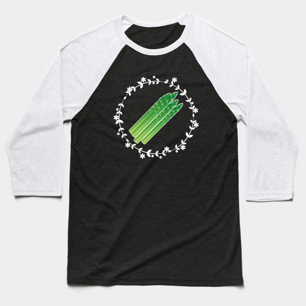 Asparagus Baseball T-Shirt by LunaMay